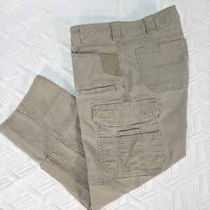 Noble Outfitters Pants Hammer Drill Canvas Cargo Mens 36x30 Khaki FullFlexx HD